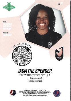2022 Parkside NWSL #70 Jasmyne Spencer Back