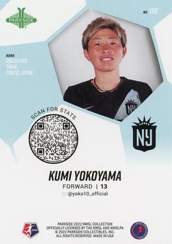 2022 Parkside NWSL #155 Kumi Yokoyama Back