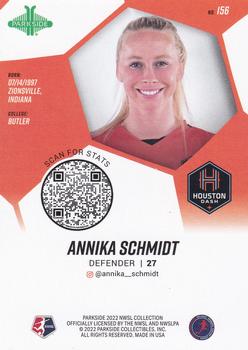 2022 Parkside NWSL #156 Annika Schmidt Back