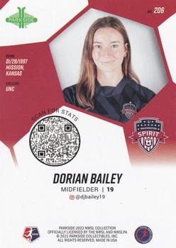 2022 Parkside NWSL #206 Dorian Bailey Back