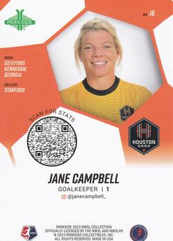 2022 Parkside NWSL - Foil Board #16 Jane Campbell Back