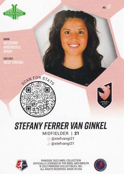 2022 Parkside NWSL - Foil Board #17 Stefany Ferrer Van Ginkel Back