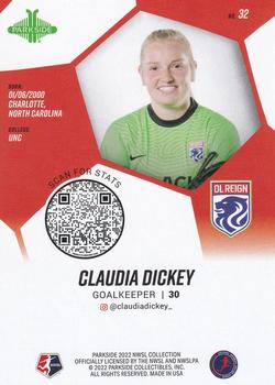 2022 Parkside NWSL - Foil Board #32 Claudia Dickey Back