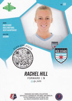 2022 Parkside NWSL - Foil Board #55 Rachel Hill Back