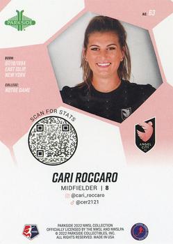 2022 Parkside NWSL - Foil Board #63 Cari Roccaro Back