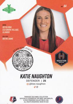 2022 Parkside NWSL - Foil Board #64 Katie Naughton Back