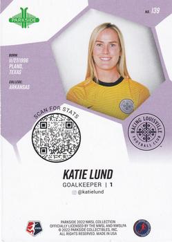 2022 Parkside NWSL - Foil Board #139 Katie Lund Back
