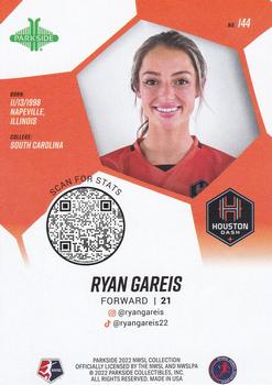 2022 Parkside NWSL - Foil Board #144 Ryan Gareis Back