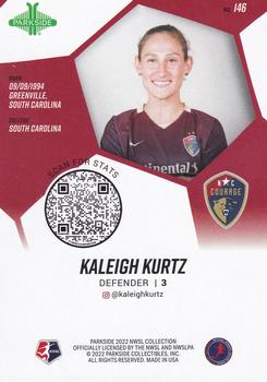 2022 Parkside NWSL - Foil Board #146 Kaleigh Kurtz Back