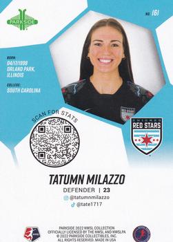 2022 Parkside NWSL - Foil Board #161 Tatumn Milazzo Back