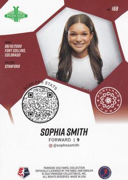 2022 Parkside NWSL - Foil Board #168 Sophia Smith Back