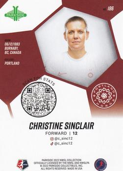 2022 Parkside NWSL - Foil Board #186 Christine Sinclair Back