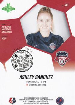 2022 Parkside NWSL - Foil Board #188 Ashley Sanchez Back