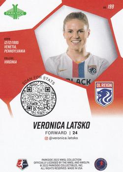 2022 Parkside NWSL - Foil Board #199 Veronica Latsko Back