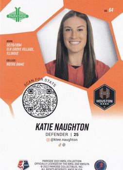 2022 Parkside NWSL - Red Foil #64 Katie Naughton Back