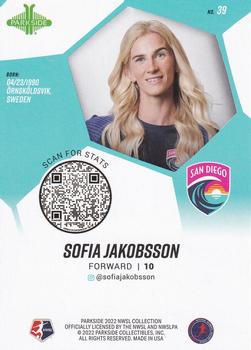 2022 Parkside NWSL - NWSL Foil #39 Sofia Jakobsson Back