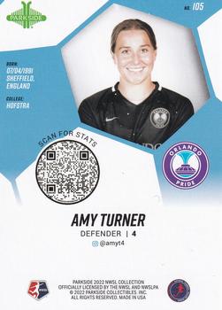 2022 Parkside NWSL - NWSL Foil #105 Amy Turner Back