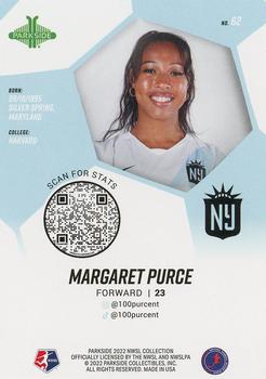 2022 Parkside NWSL - Black & White #62 Margaret Purce Back