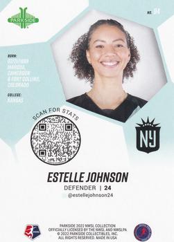 2022 Parkside NWSL - Black & White #84 Estelle Johnson Back
