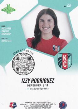 2022 Parkside NWSL - Black & White #178 Izzy Rodriguez Back