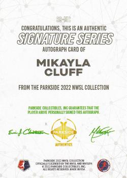 2022 Parkside NWSL - Signature Series Autographs #SS-MC Mikayla Cluff Back
