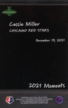 2022 Parkside NWSL - 2021 Moments #25 Cassie Miller Back