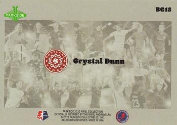 2022 Parkside NWSL - Beautiful Game #BG15 Crystal Dunn Back