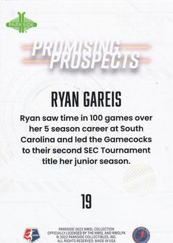2022 Parkside NWSL - Promising Prospects Orange #19 Ryan Gareis Back