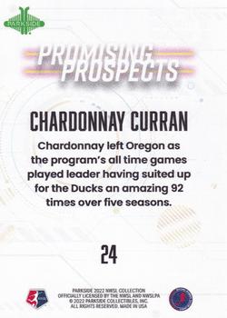 2022 Parkside NWSL - Promising Prospects Purple #24 Chardonnay Curran Back