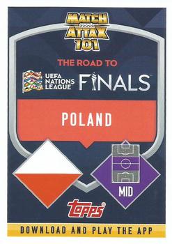 2022-23 Topps Match Attax 101 Road to UEFA Nations League Finals - Young Player to Watch #YP6 Jakub Moder Back
