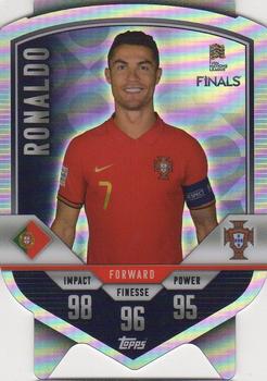 2022-23 Topps Match Attax 101 Road to UEFA Nations League Finals - Chrome Shield #DC4 Cristiano Ronaldo Front