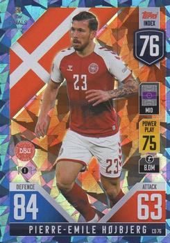 2022-23 Topps Match Attax 101 Road to UEFA Nations League Finals - Blue Crystal #CD76 Pierre-Emile Hojbjerg Front