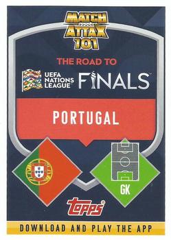 2022-23 Topps Match Attax 101 Road to UEFA Nations League Finals - Blue Crystal #CD85 Rui Patricio Back