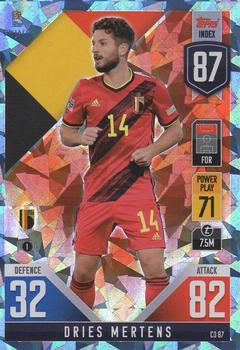 2022-23 Topps Match Attax 101 Road to UEFA Nations League Finals - Blue Crystal #CD87 Dries Mertens Front