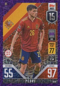 2022-23 Topps Match Attax 101 Road to UEFA Nations League Finals - Purple Foil #CD15 Pedri Front