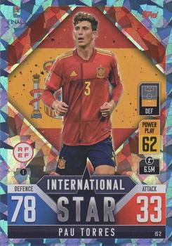 2022-23 Topps Match Attax 101 Road to UEFA Nations League Finals - International Star Blue Crystal #IS2 Pau Torres Front