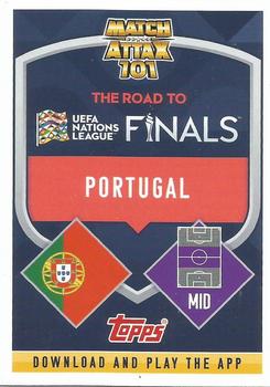 2022-23 Topps Match Attax 101 Road to UEFA Nations League Finals - International Star Blue Crystal #IS12 Renato Sanches Back