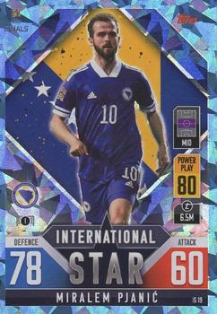 2022-23 Topps Match Attax 101 Road to UEFA Nations League Finals - International Star Blue Crystal #IS19 Miralem Pjanić Front