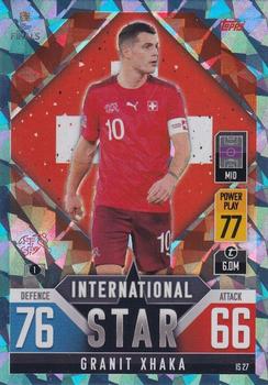 2022-23 Topps Match Attax 101 Road to UEFA Nations League Finals - International Star Blue Crystal #IS27 Granit Xhaka Front