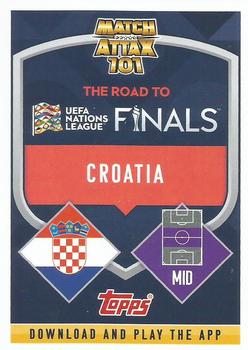 2022-23 Topps Match Attax 101 Road to UEFA Nations League Finals - International Star Blue Crystal #IS29 Mario Pasalic Back