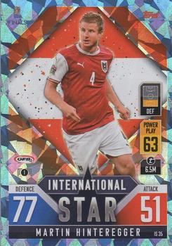 2022-23 Topps Match Attax 101 Road to UEFA Nations League Finals - International Star Blue Crystal #IS35 Martin Hinteregger Front