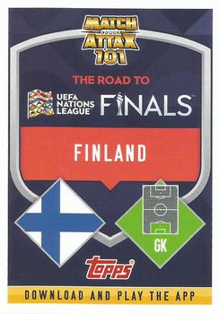 2022-23 Topps Match Attax 101 Road to UEFA Nations League Finals - International Star Blue Crystal #IS50 Lukas Hradecky Back