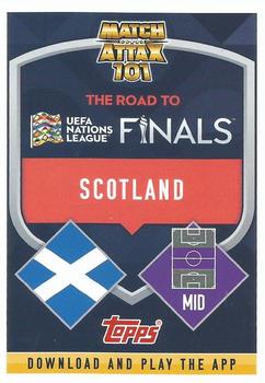 2022-23 Topps Match Attax 101 Road to UEFA Nations League Finals - International Star Blue Crystal #IS57 Callum McGregor Back