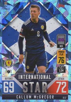 2022-23 Topps Match Attax 101 Road to UEFA Nations League Finals - International Star Blue Crystal #IS57 Callum McGregor Front