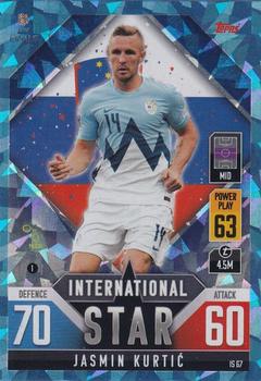 2022-23 Topps Match Attax 101 Road to UEFA Nations League Finals - International Star Blue Crystal #IS67 Jasmin Kurtic Front