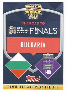 2022-23 Topps Match Attax 101 Road to UEFA Nations League Finals - International Star Blue Crystal #IS78 Kiril Despodov Back