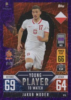 2022-23 Topps Match Attax 101 Road to UEFA Nations League Finals - Young Player to Watch Purple Foil #YP6 Jakub Moder Front