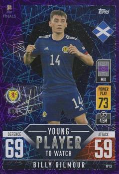 2022-23 Topps Match Attax 101 Road to UEFA Nations League Finals - Young Player to Watch Purple Foil #YP13 Billy Gilmour Front