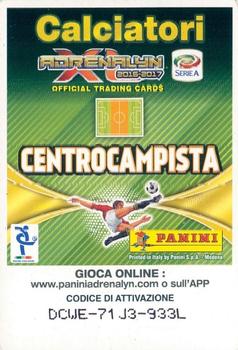 2016-17 Panini Adrenalyn XL Calciatori - Limited Edition #NNO Geoffrey Kondogbia Back