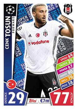 2017-18 Topps Match Attax UEFA Champions League - Super Strikers #SS19 Cenk Tosun Front
